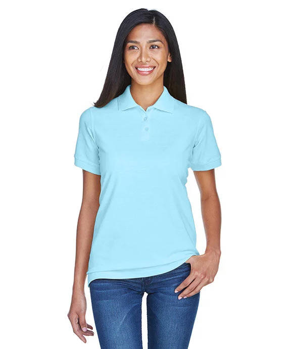 8530 - UltraClub Ladies Classic Piqué Polo Shirt | Baby Blue