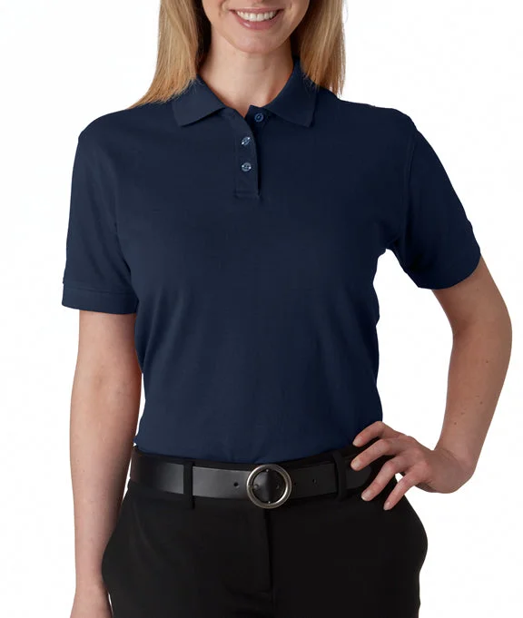 8530 - UltraClub Ladies Classic Piqué Polo Shirt | Navy