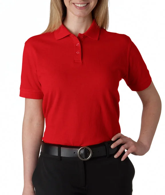 8530 - UltraClub Ladies Classic Piqué Polo Shirt | Red