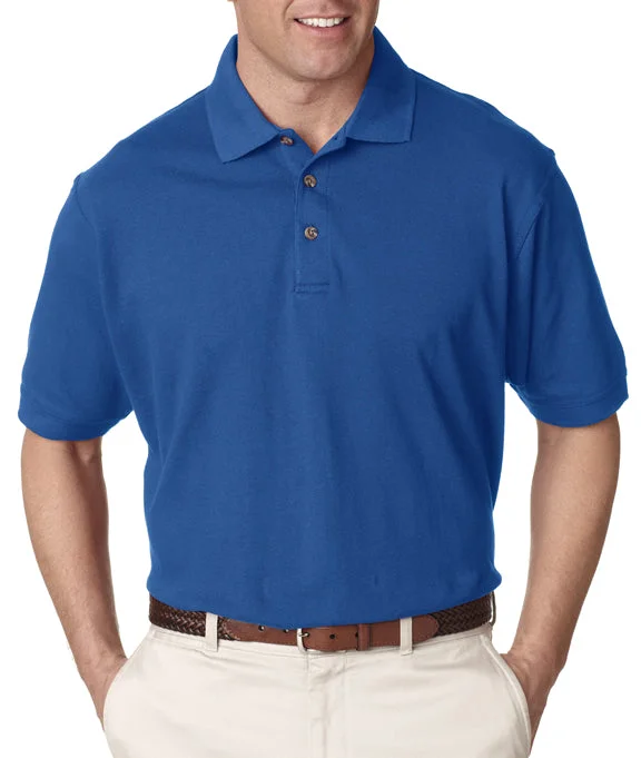 8535 - UltraClub Mens Classic Piqué Polo Shirt | Royal