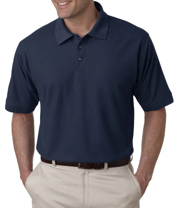 8540 - UltraClub Mens Whisper Piqué Polo Shirt | Navy