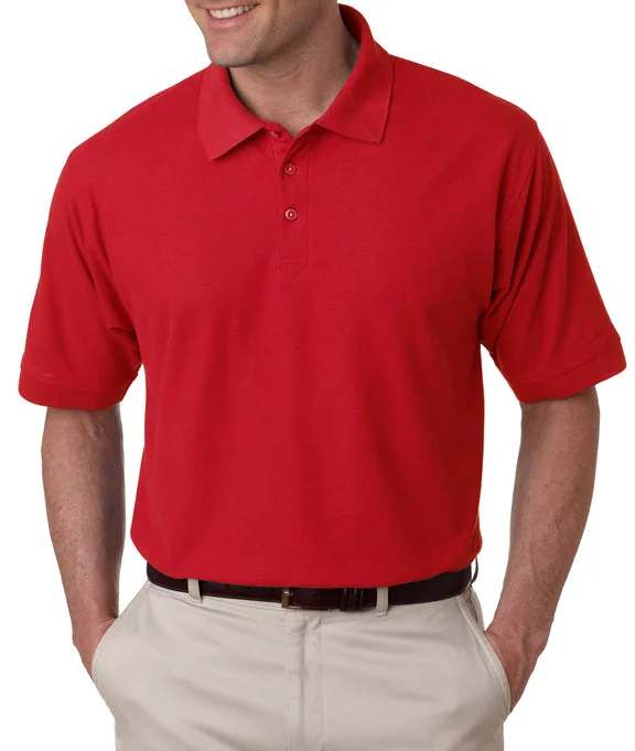 8540 - UltraClub Mens Whisper Piqué Polo Shirt | Red