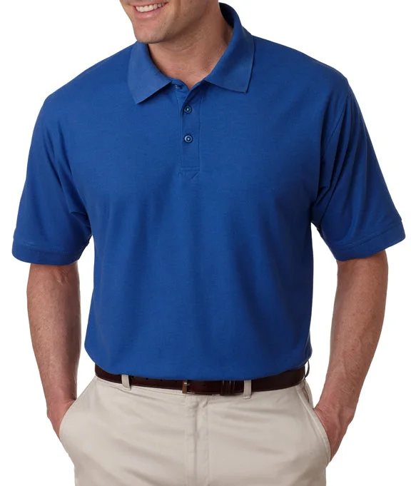 8540 - UltraClub Mens Whisper Piqué Polo Shirt | Royal