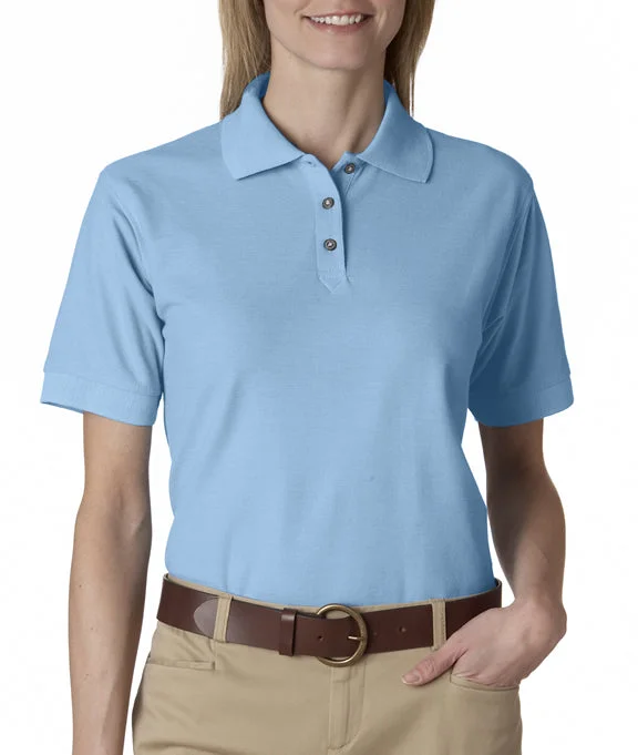 8541 - UltraClub Ladies Whisper Piqué Polo Shirt | Baby Blue