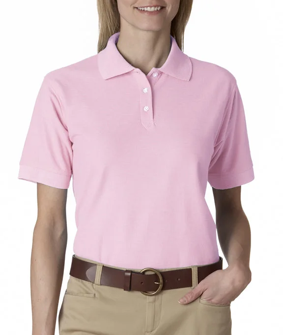 8541 - UltraClub Ladies Whisper Piqué Polo Shirt | Pink