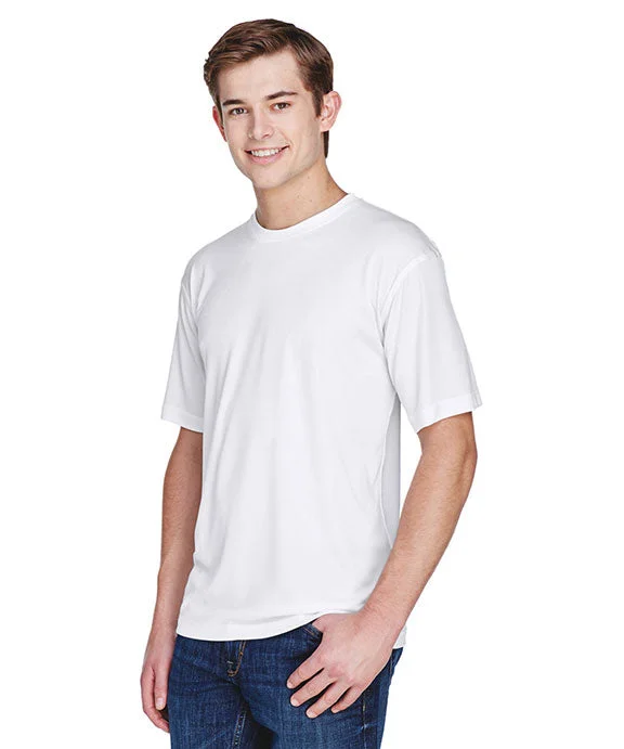 8620 - UltraClub Mens Cool & Dry Basic Performance T-Shirt | White