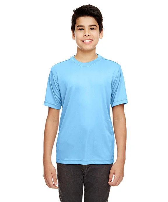 8620Y - UltraClub Youth Cool & Dry Basic Performance T-Shirt | Columbia Blue