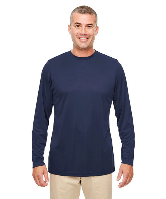 8622 - UltraClub Mens Cool & Dry Performance Long-Sleeve Top | Navy