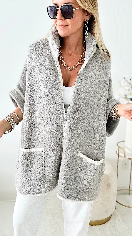 Cloud Comfort Cardigan - Gray