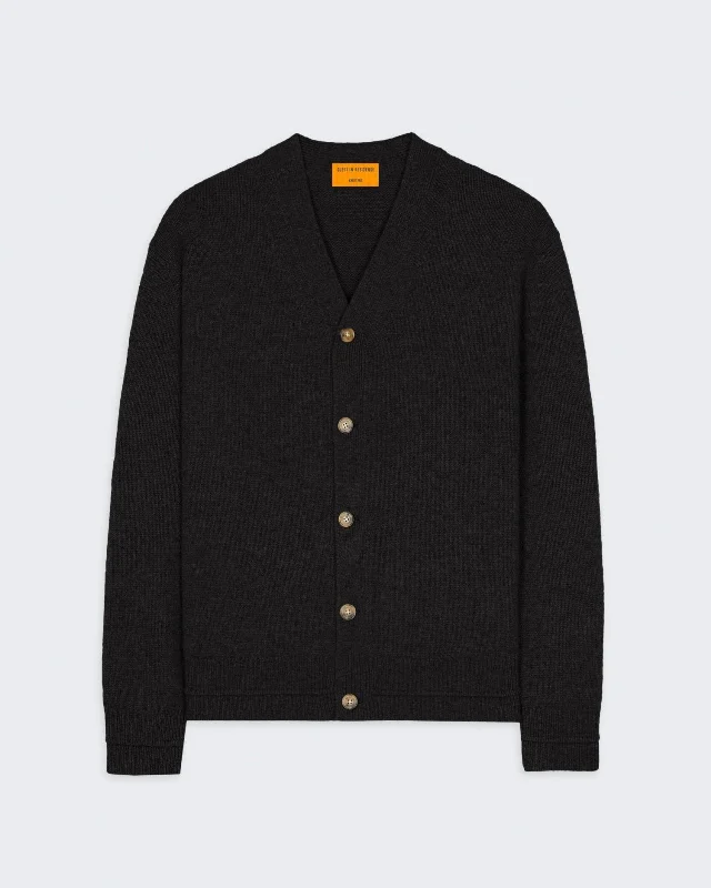 True Cardigan In Cashmere - Black