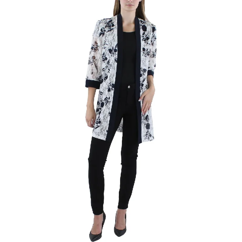 Womens Floral Cardigan Open-Front BlazerUnisex cardigan