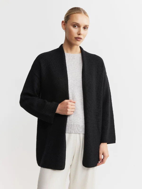 Luxe Cashmere Cardigan - Black