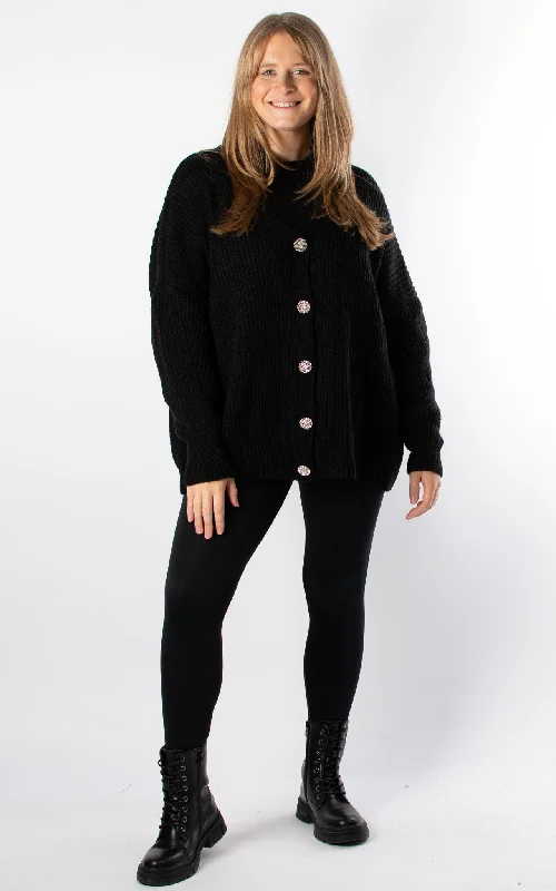 Madison Cardigan | BlackRetro cardigan