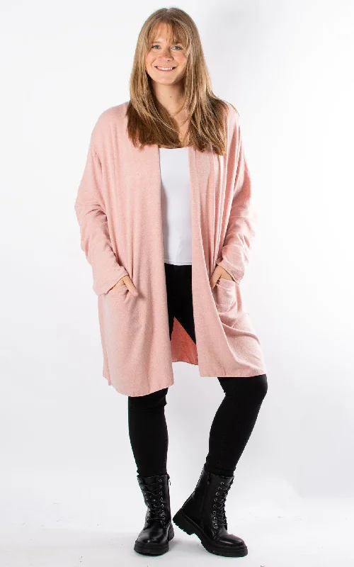 Soft Knit Cardigan | PinkMoisture-wicking cardigan