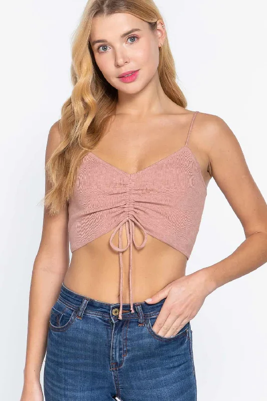 Sweater Knit Crop Cami Top